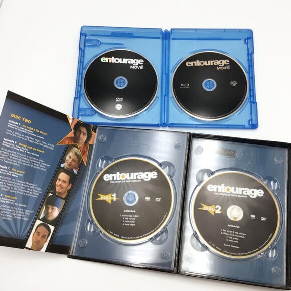 ENTOURAGE Complete Season 1 2 + Movie Blue Ray New & Pre-owned HBO Mark Wahlberg - Picture 6 of 6